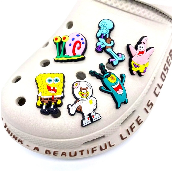 Sponge Bob Charms for Shoes or Bracelet NEW IN PACK - Picture 1 of 5